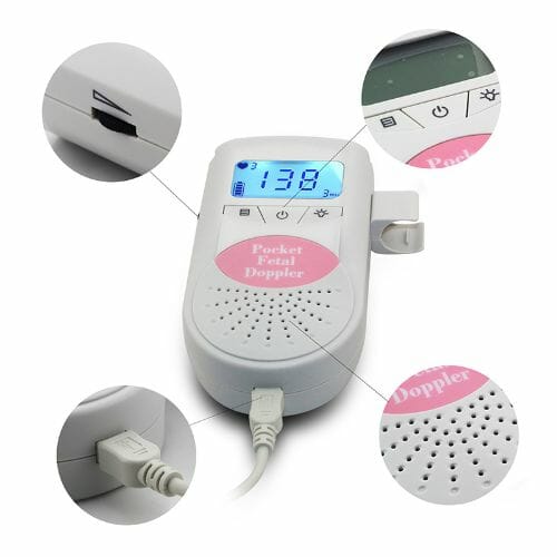 Fetal Doppler Baby Heart Rate Monitor Health Monitoring Devices